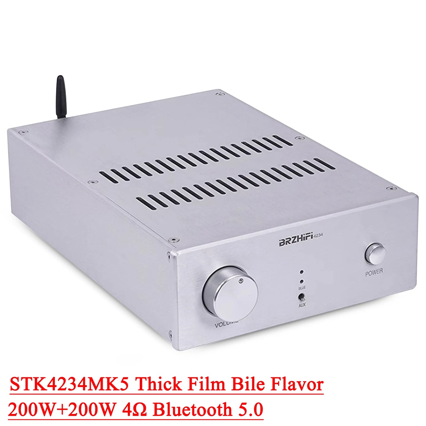 BRZHIFI STK4234MK5 Thick Film Tube Flavor HIFI Professional Home Amplifier 200W High Power Bluetooth 5.0