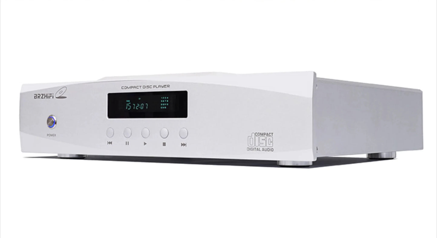 BRZHIFI CD100 Fever CD Player Top Push Cover Balanced Output Player Decoding Digital Output with Remote Control