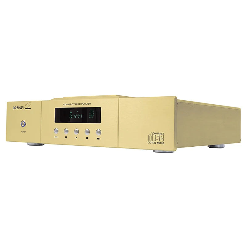 BRZHIFI CD100 Fever CD Player Top Push Cover Balanced Output Player Decoding Digital Output with Remote Control