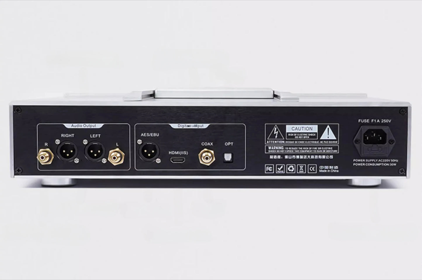 BRZHIFI CD100 Fever CD Player Top Push Cover Balanced Output Player Decoding Digital Output with Remote Control