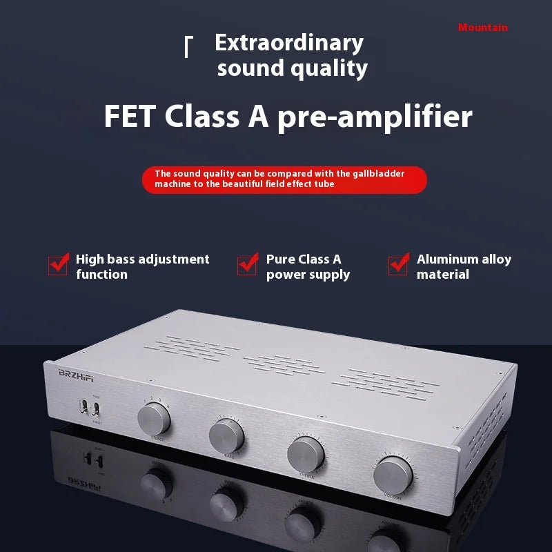 BRZHIFI Replica SANSU! 711 Line Field Effect Tube Preamplifier Hifi Fever Grade Tone Preamplifier Audio