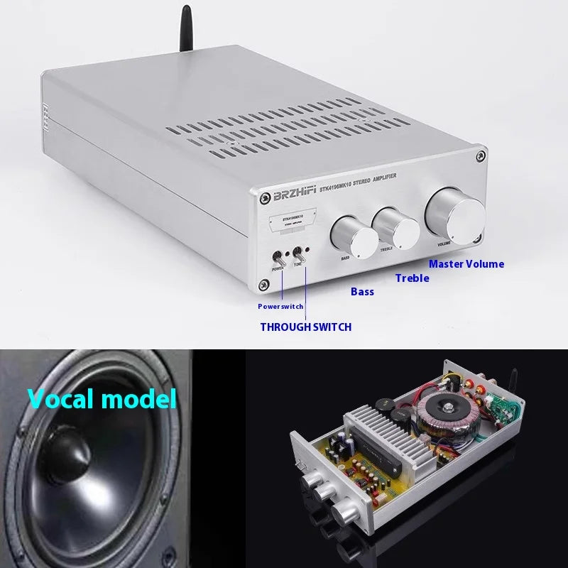 BRZHIFI Thick Film STK4196MK10 4174 Bluetooth 5.0 HIFI 50W*2 Fever Amplifier Far Exceeds LM3886