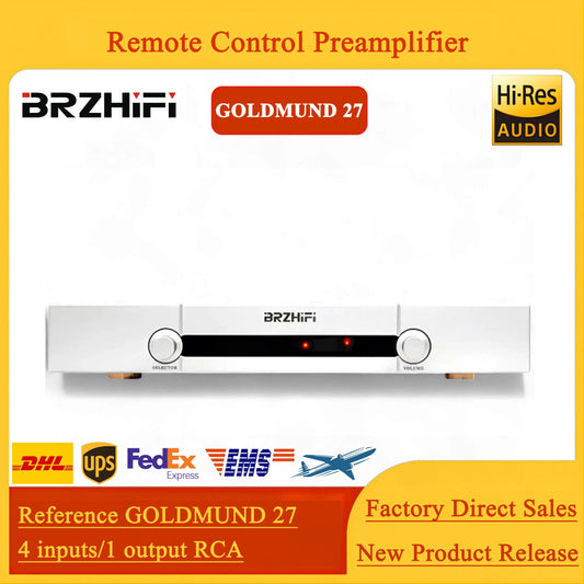 BRZHIFI Reproduces The Swiss GOLDMUND 27 Remote Control Preamplifier To Restore High-definition, Natural and Real Sound