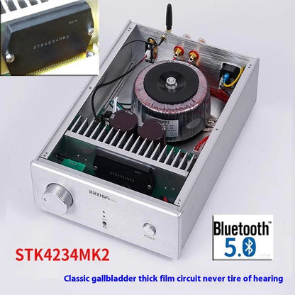 BRZHIFI STK4234MK5 Thick Film Tube Flavor HIFI Professional Home Amplifier 200W High Power Bluetooth 5.0