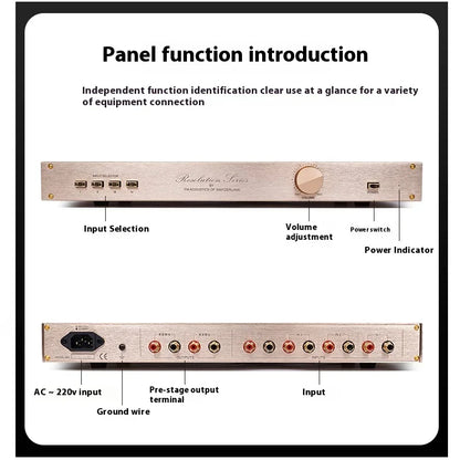 BRZHIFI Replica HI END FM244 Line Fever Pre-stage Transistor Amplifier Whole Machine Hifi Monitoring Pre