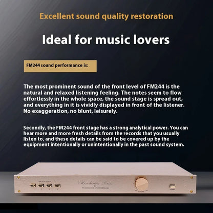 BRZHIFI Replica HI END FM244 Line Fever Pre-stage Transistor Amplifier Whole Machine Hifi Monitoring Pre