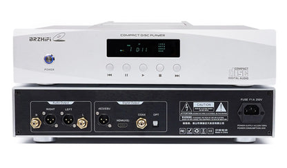 BRZHIFI CD100 Fever CD Player Top Push Cover Balanced Output Player Decoding Digital Output with Remote Control