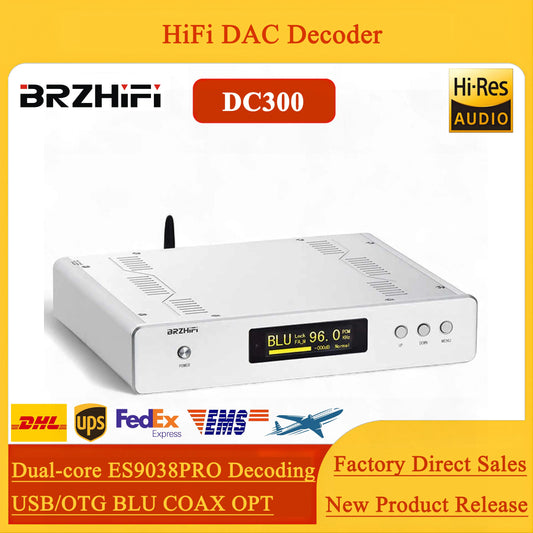 SUQIYA DC300 Flagship Dual Core ES9038PRO Balanced ES9039 Audio Dac Decoder Bluetooth with Remote Control Hifi Fever