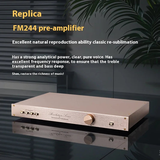 BRZHIFI Replica HI END FM244 Line Fever Pre-stage Transistor Amplifier Whole Machine Hifi Monitoring Pre