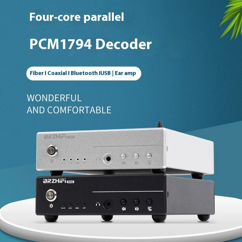 BRZHIFI DC60 Quad-core PCM1794 Parallel USB Decoder Hifi Fever DAC Headphone Amplifier Bluetooth 5.4