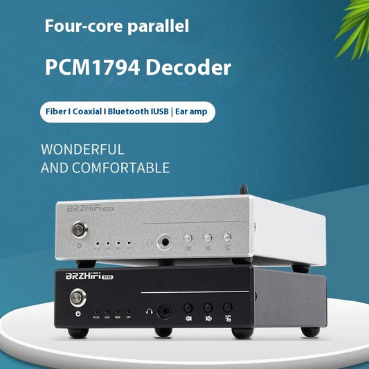 BRZHIFI DC60 Quad-core PCM1794 Parallel USB Decoder Hifi Fever DAC Headphone Amplifier Bluetooth 5.4